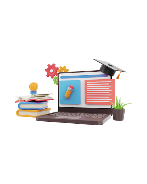 Online courses illustration