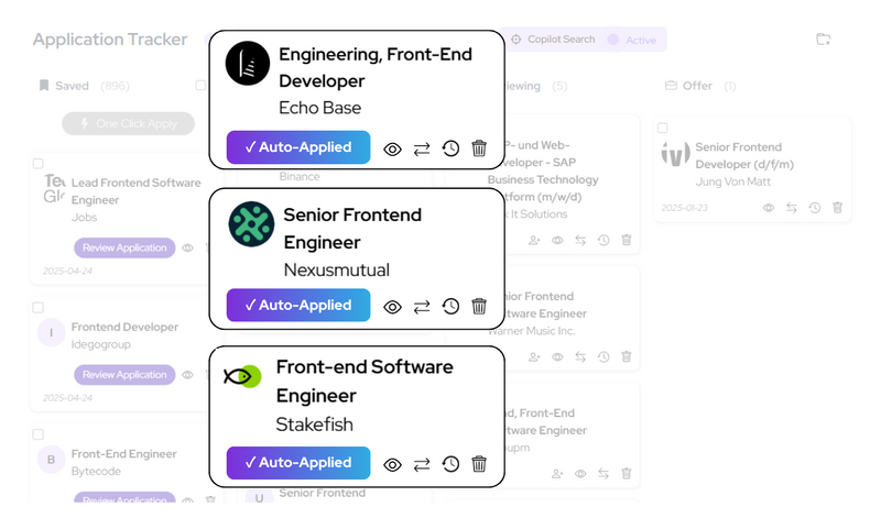Copilot auto-applying to verified jobs daily